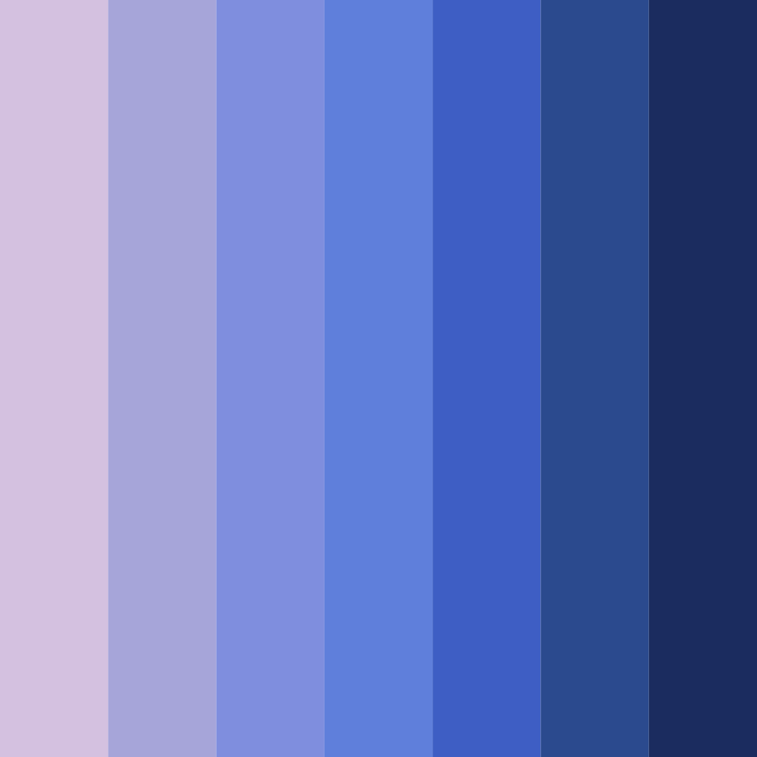 Download shades of purple and blue color palette PNG image (square)