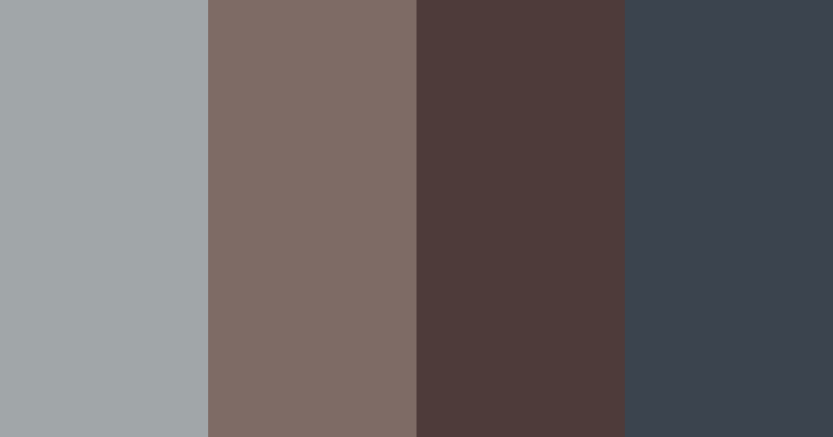 Download muted dark grey color palette PNG image (landscape)
