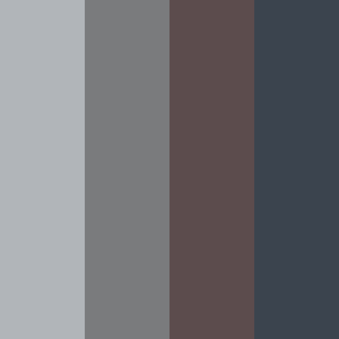 Download muted dark grey color palette PNG image (square)