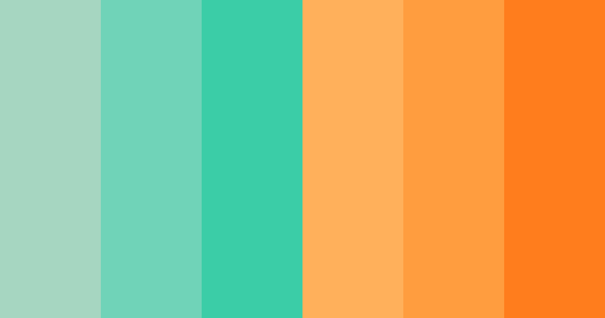 Download sunny orange color palette PNG image (landscape)