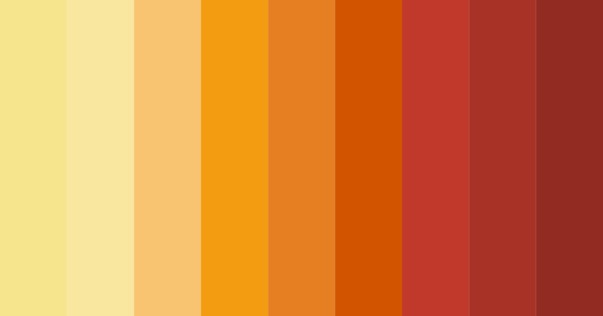Download autumn ember glow color palette PNG image (landscape)