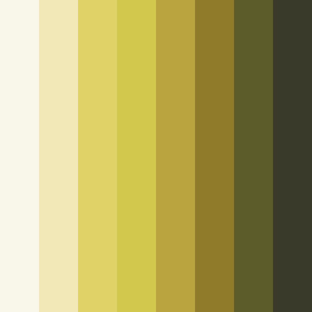 Download earthy yellow color palette PNG image (square)