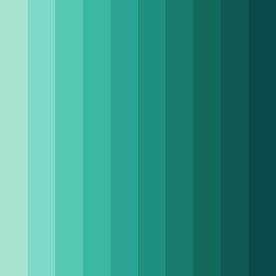 Download mint green serenity color palette PNG image (square)