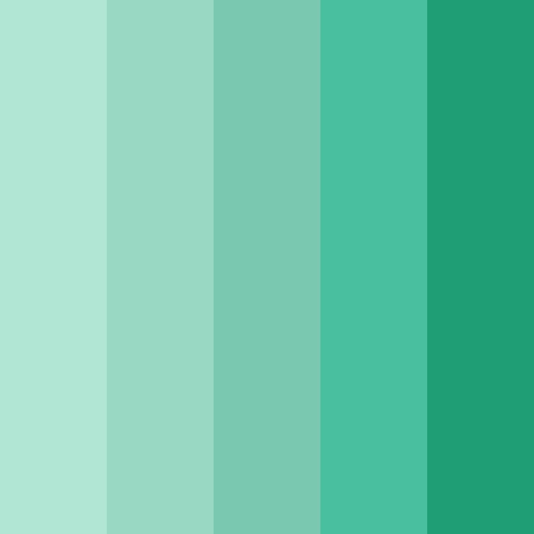 Download minty oasis color palette PNG image (square)