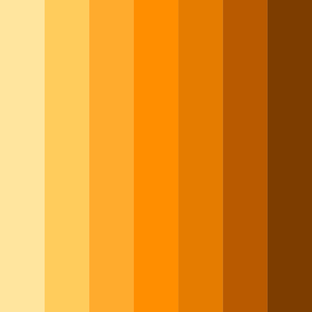 Download mango sunrise color palette PNG image (square)