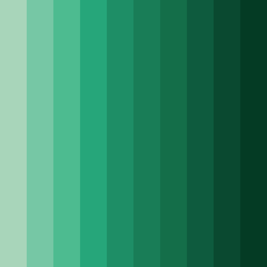 Download dark green serenity color palette PNG image (square)
