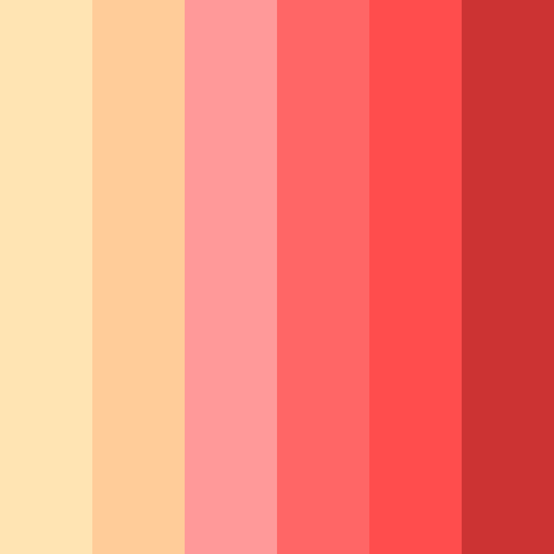 Download red summer fruit color palette PNG image (square)