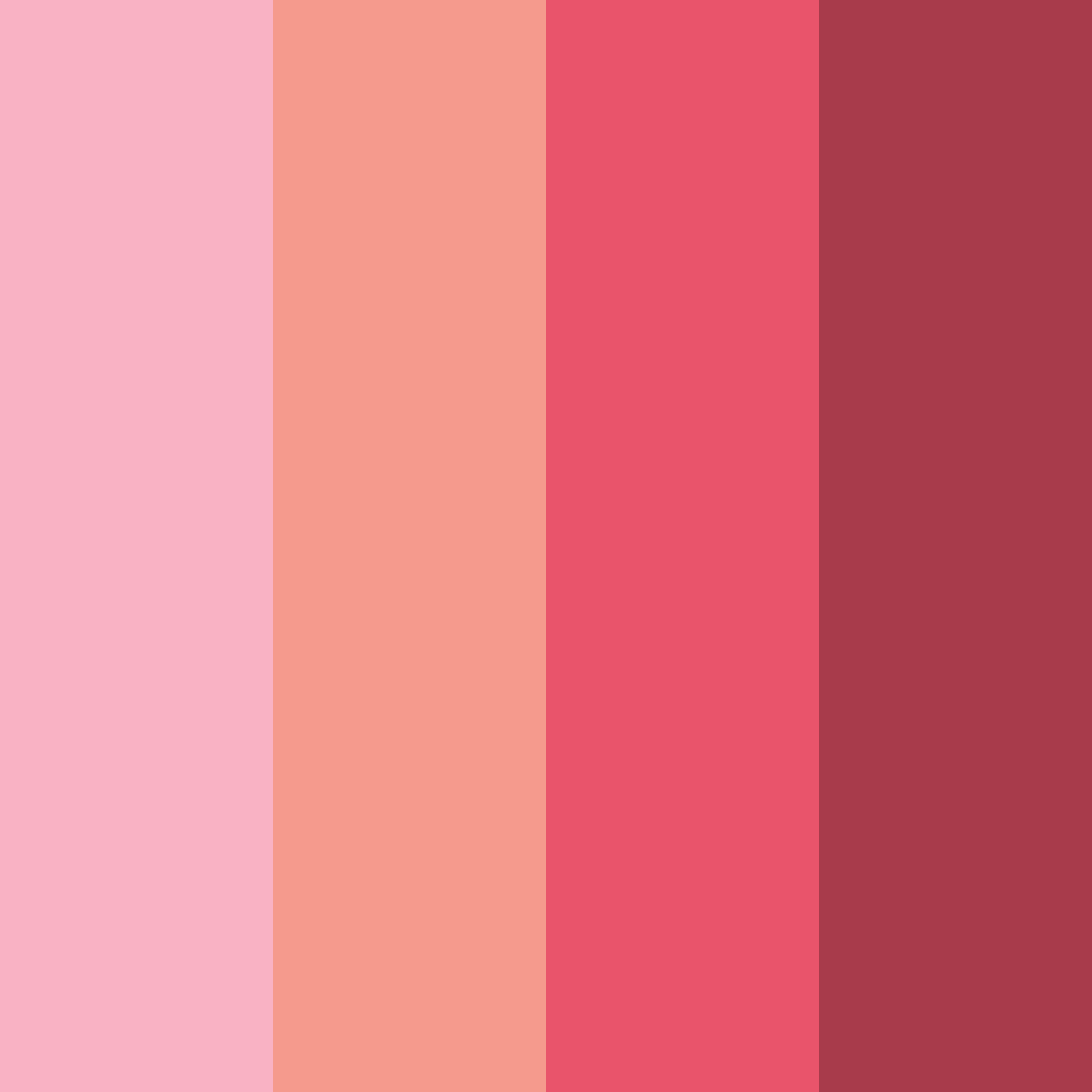 Download blushing sunset color palette PNG image (square)