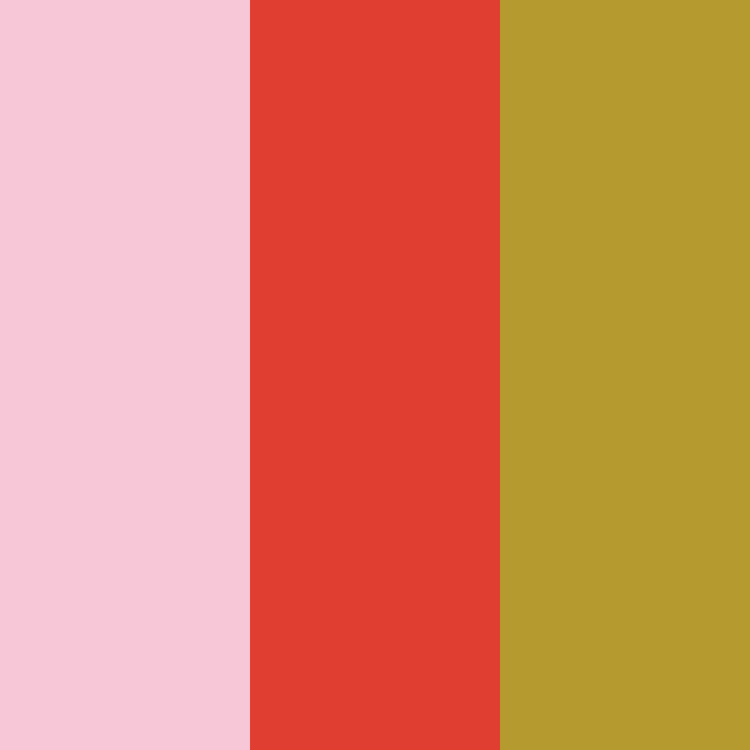 Download pink sunset color palette PNG image (square)