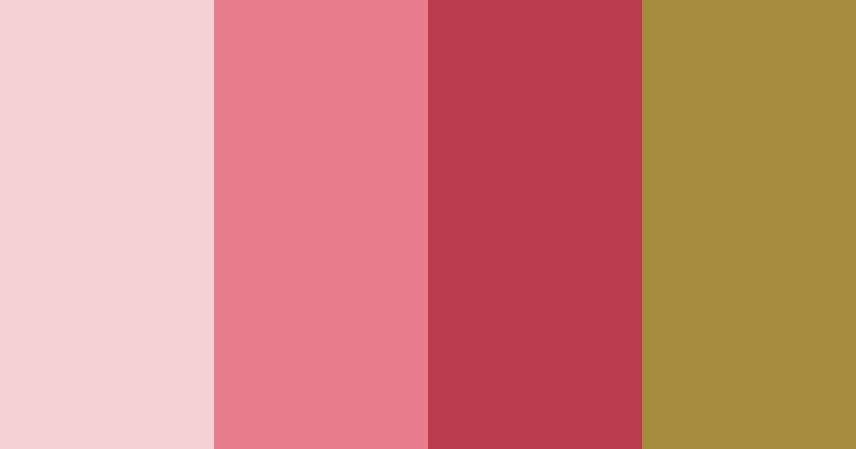 Download shades of pink color palette PNG image (landscape)