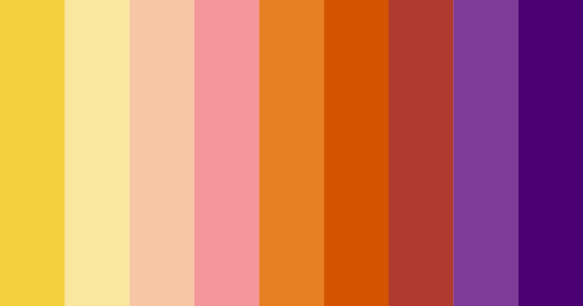 Download colorful warmth color palette PNG image (landscape)