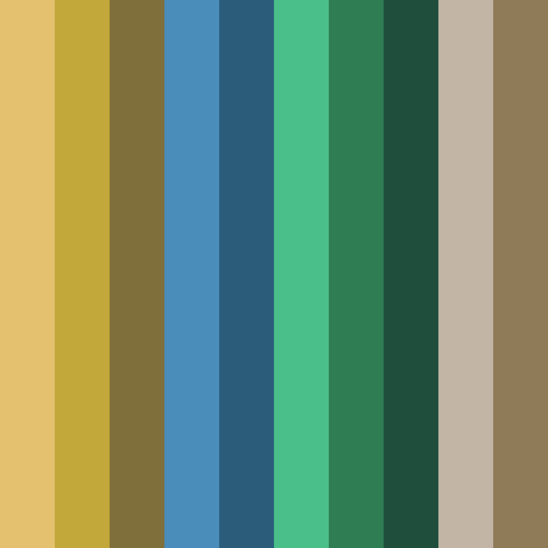 Download nautical gold rush color palette PNG image (square)