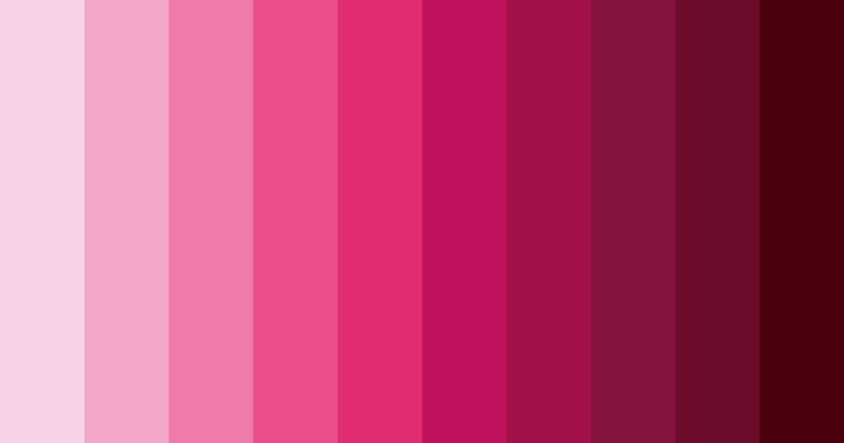 Download pink elegance color palette PNG image (landscape)