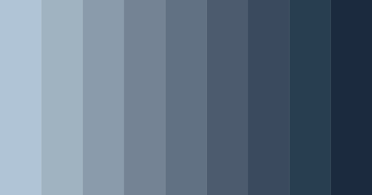Download misty blue horizon color palette PNG image (landscape)