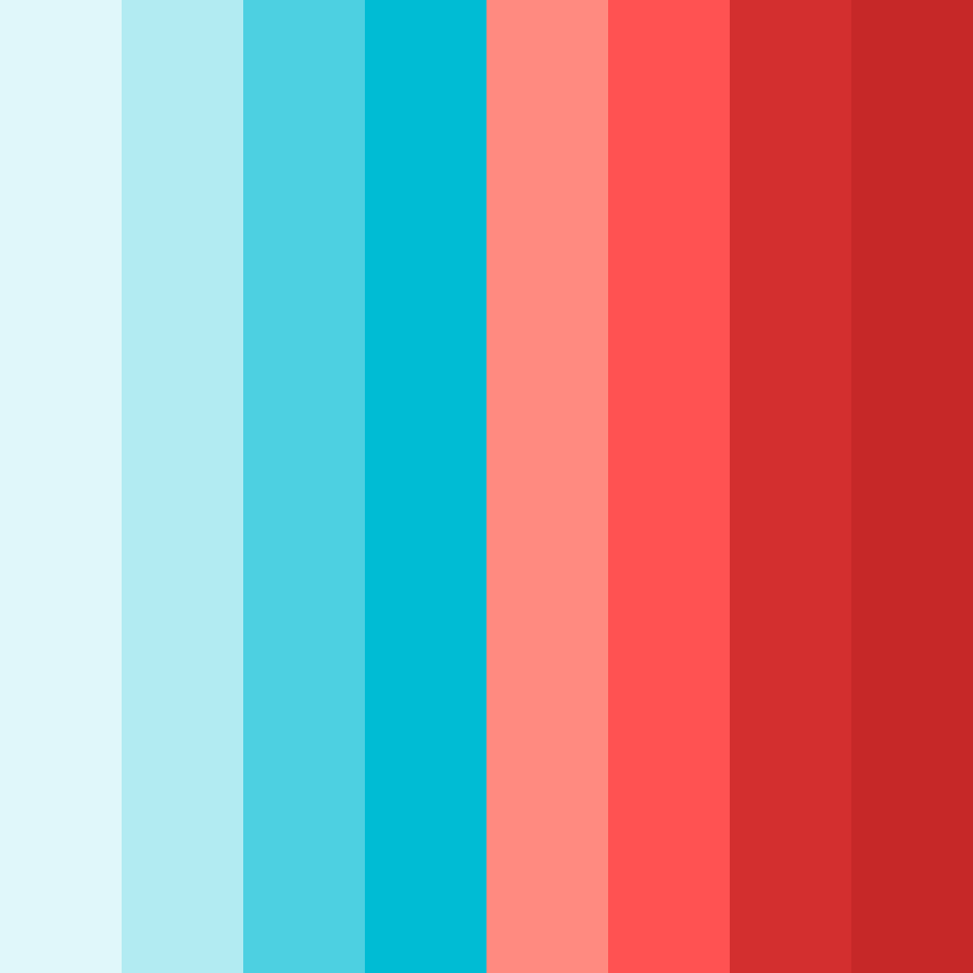 Download blue waves color palette PNG image (square)