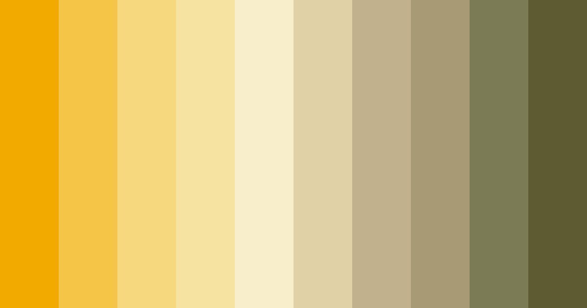 Download golden hues color palette PNG image (landscape)