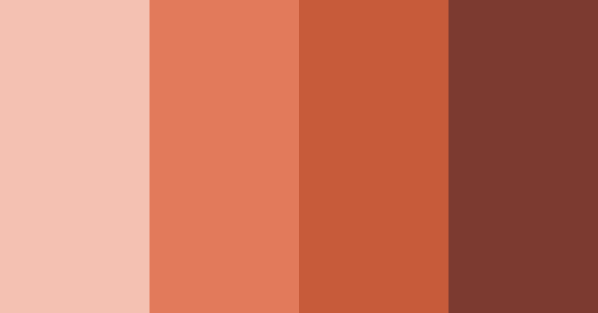 Download terracotta dreams color palette PNG image (landscape)