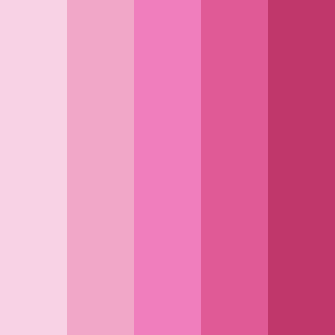 Download blushing blossoms color palette PNG image (square)