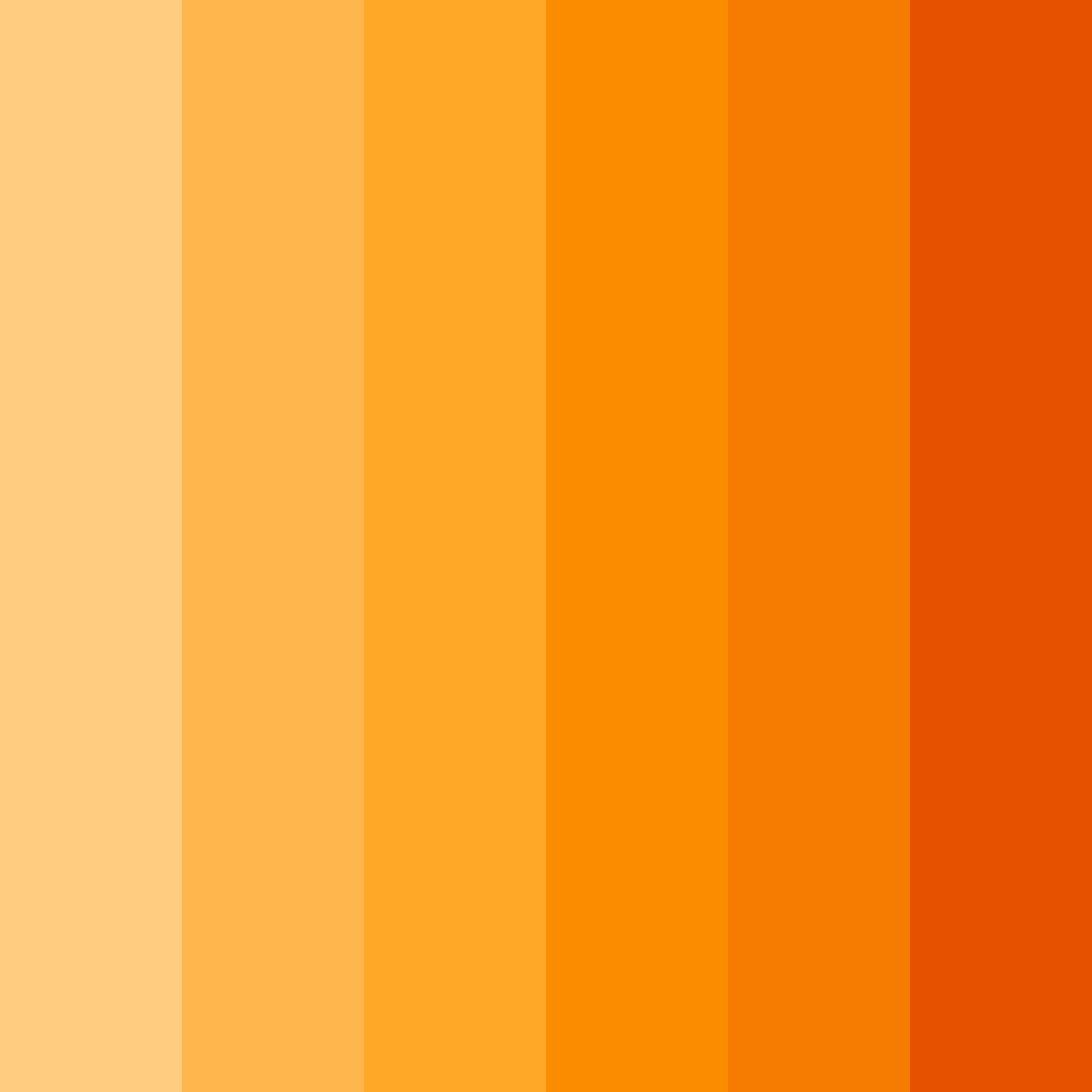 Download deep orange sunset color palette PNG image (square)