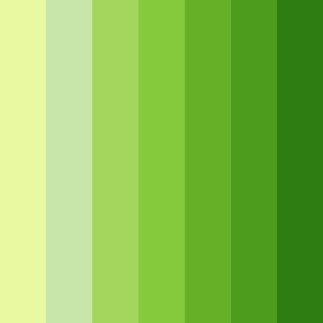 Download lime green mousse color palette PNG image (square)