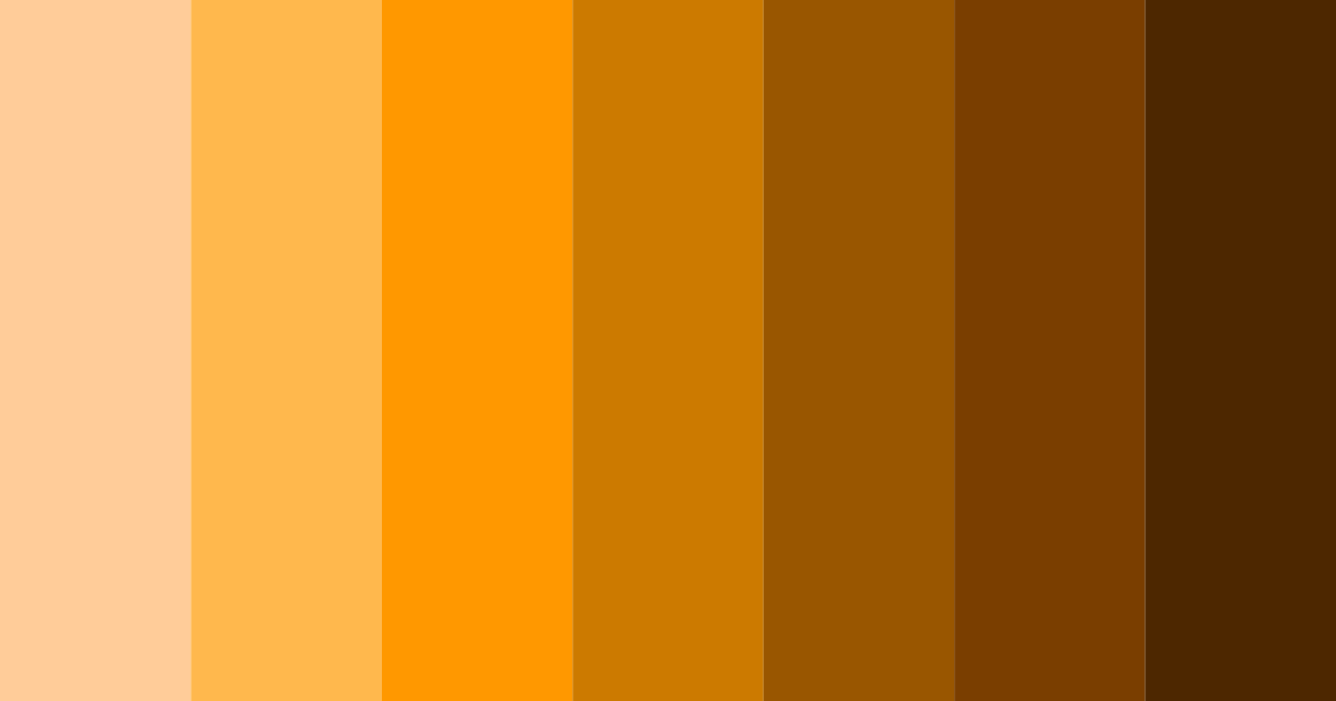 Download burnt orange shades color palette PNG image (landscape)