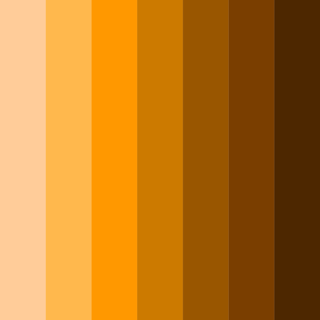 Download burnt orange shades color palette PNG image (square)
