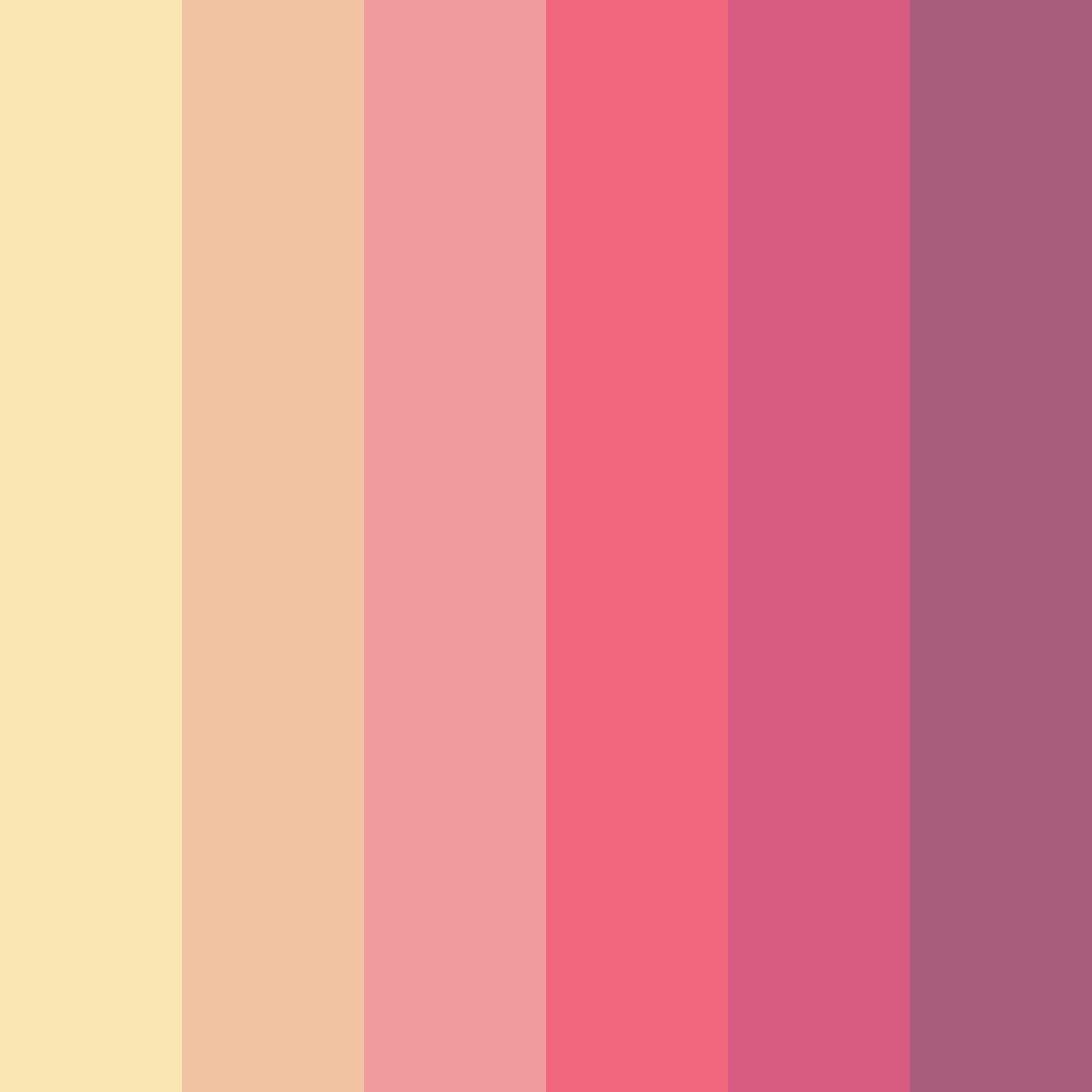Download warm pink color palette PNG image (square)