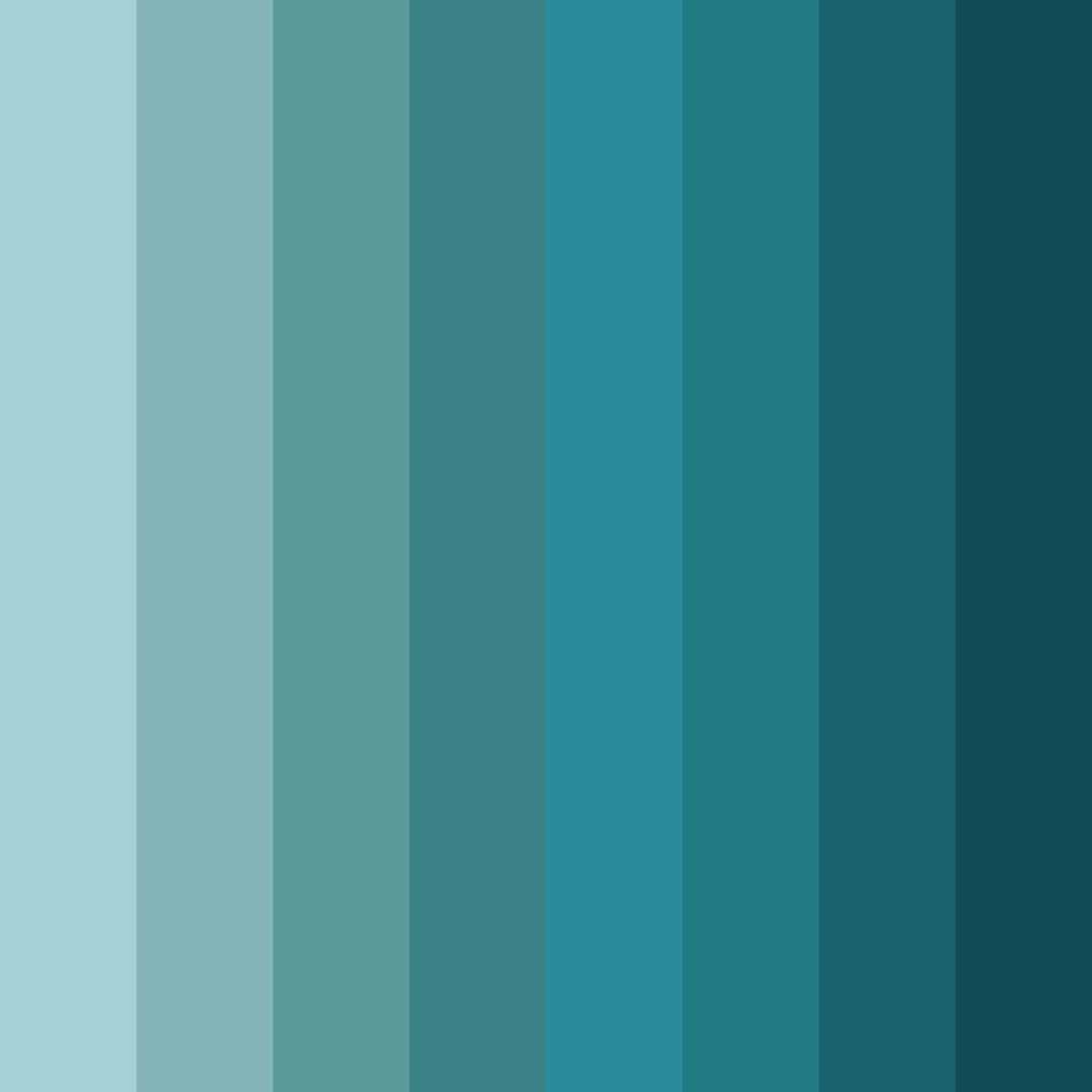 Download teal ocean color palette PNG image (square)
