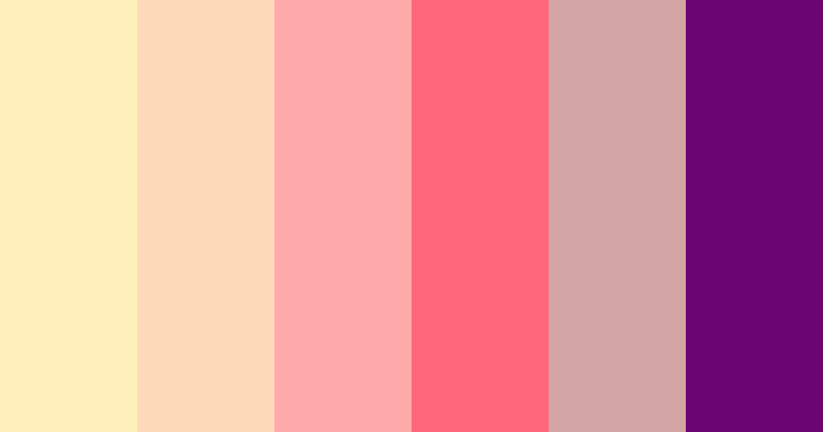Download cotton candy dreams color palette PNG image (landscape)
