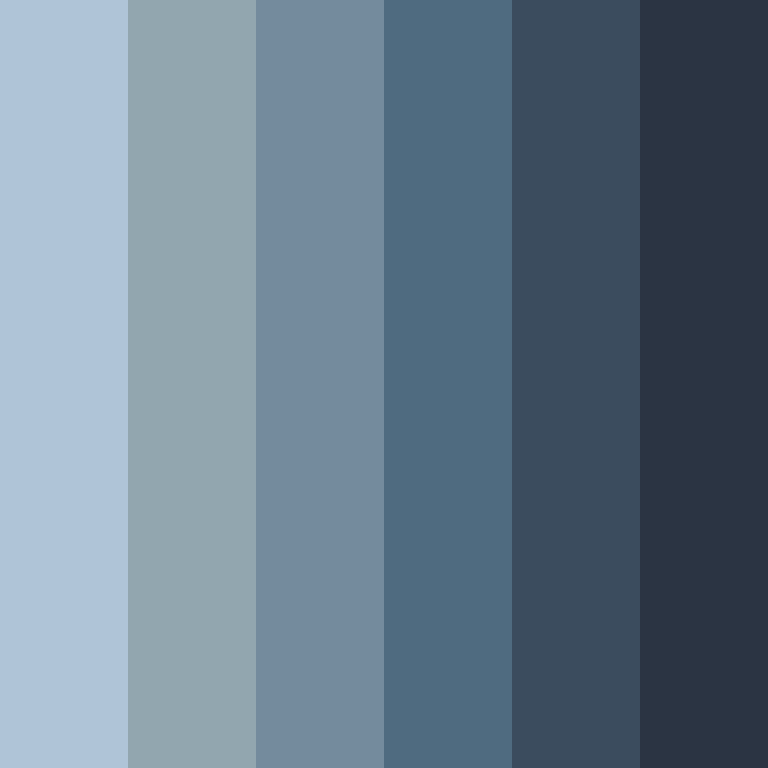 Download shades of blue grey color palette PNG image (square)