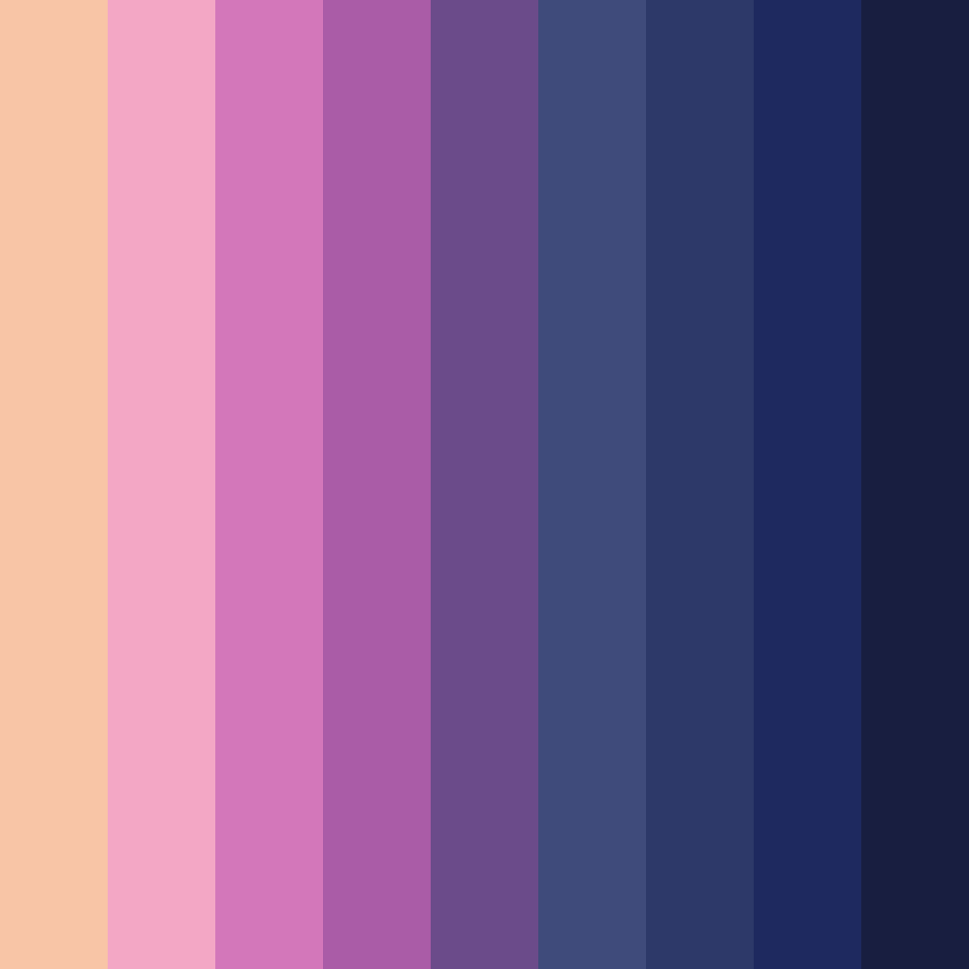 Download purple japan color palette PNG image (square)