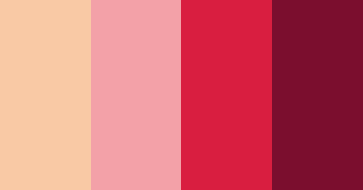 Download blushing crimson dream color palette PNG image (landscape)