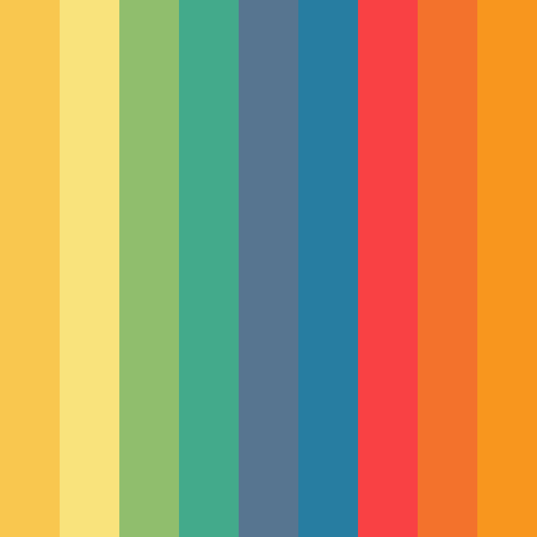 Download playful wonder color palette PNG image (square)