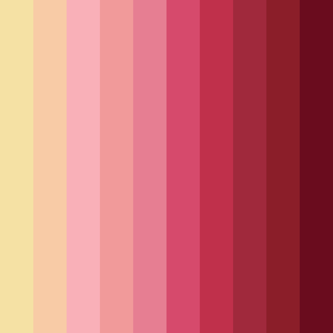 Download blushing sunset color palette PNG image (square)