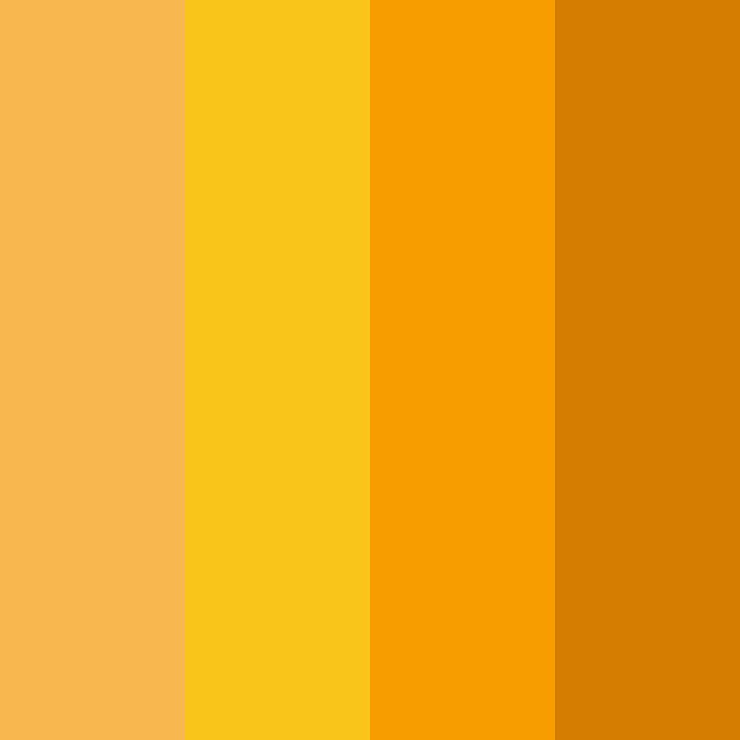 Download beautiful orange sunrise color palette PNG image (square)