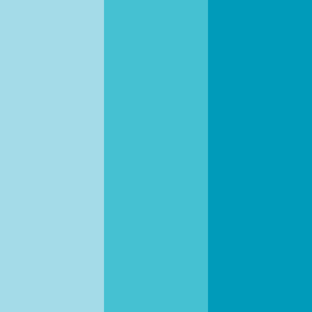 Download shades of blue color palette PNG image (square)