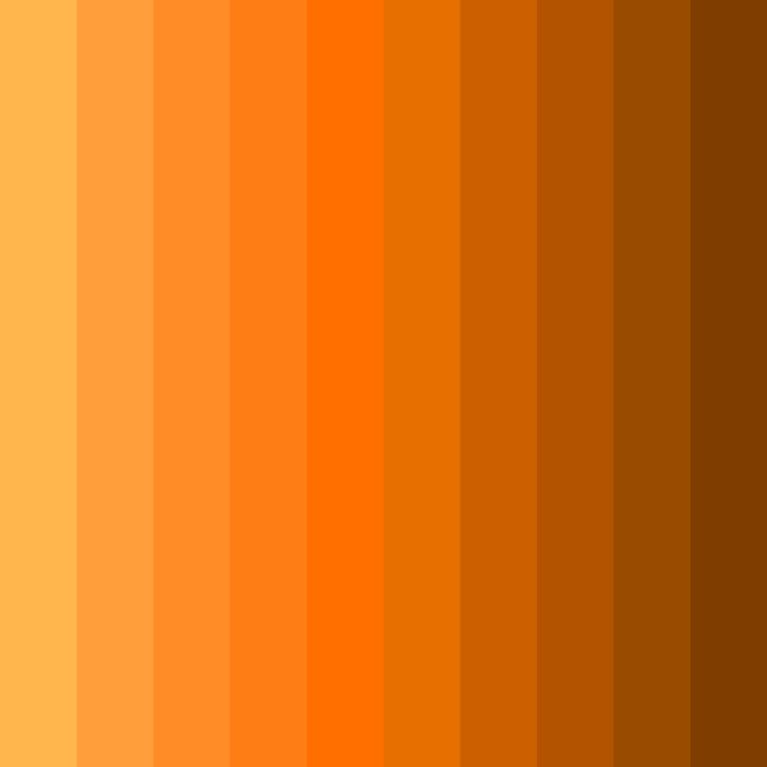 Download orange action color palette PNG image (square)