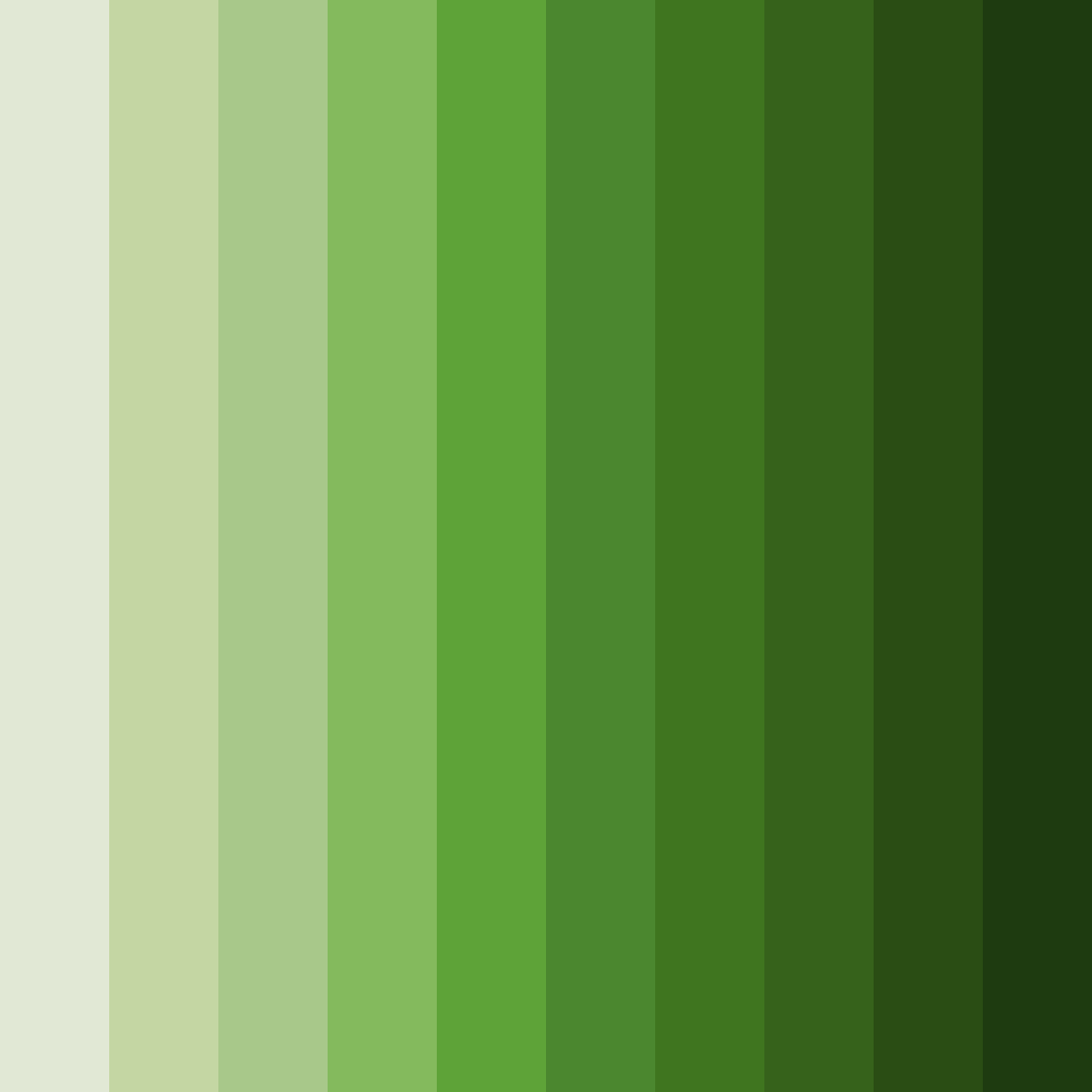 Download green serenity color palette PNG image (square)