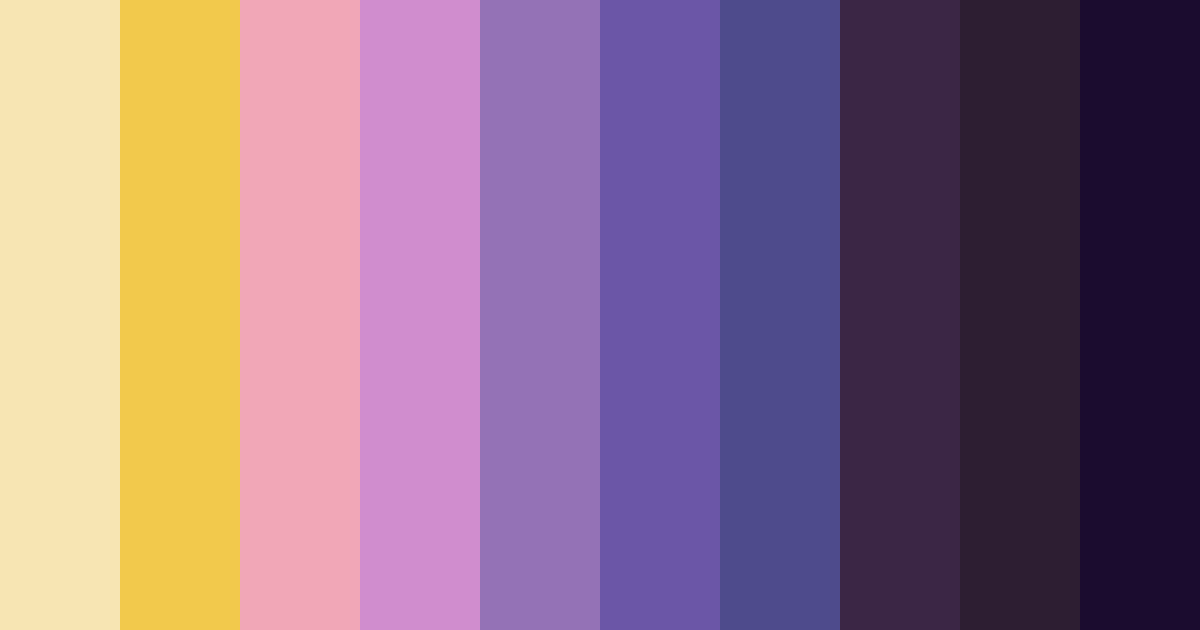 Download whimsical purple color palette PNG image (landscape)