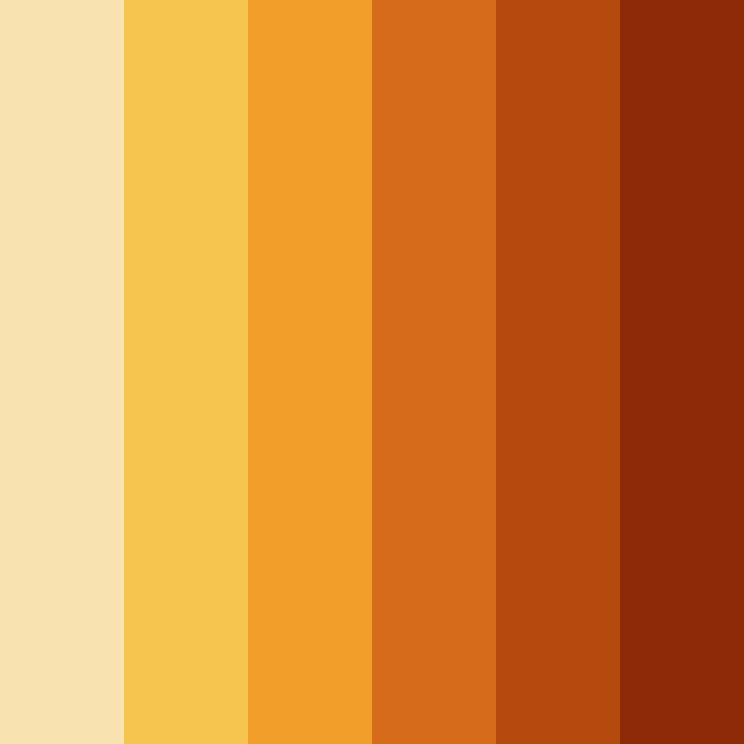 Download harvest sunset color palette PNG image (square)