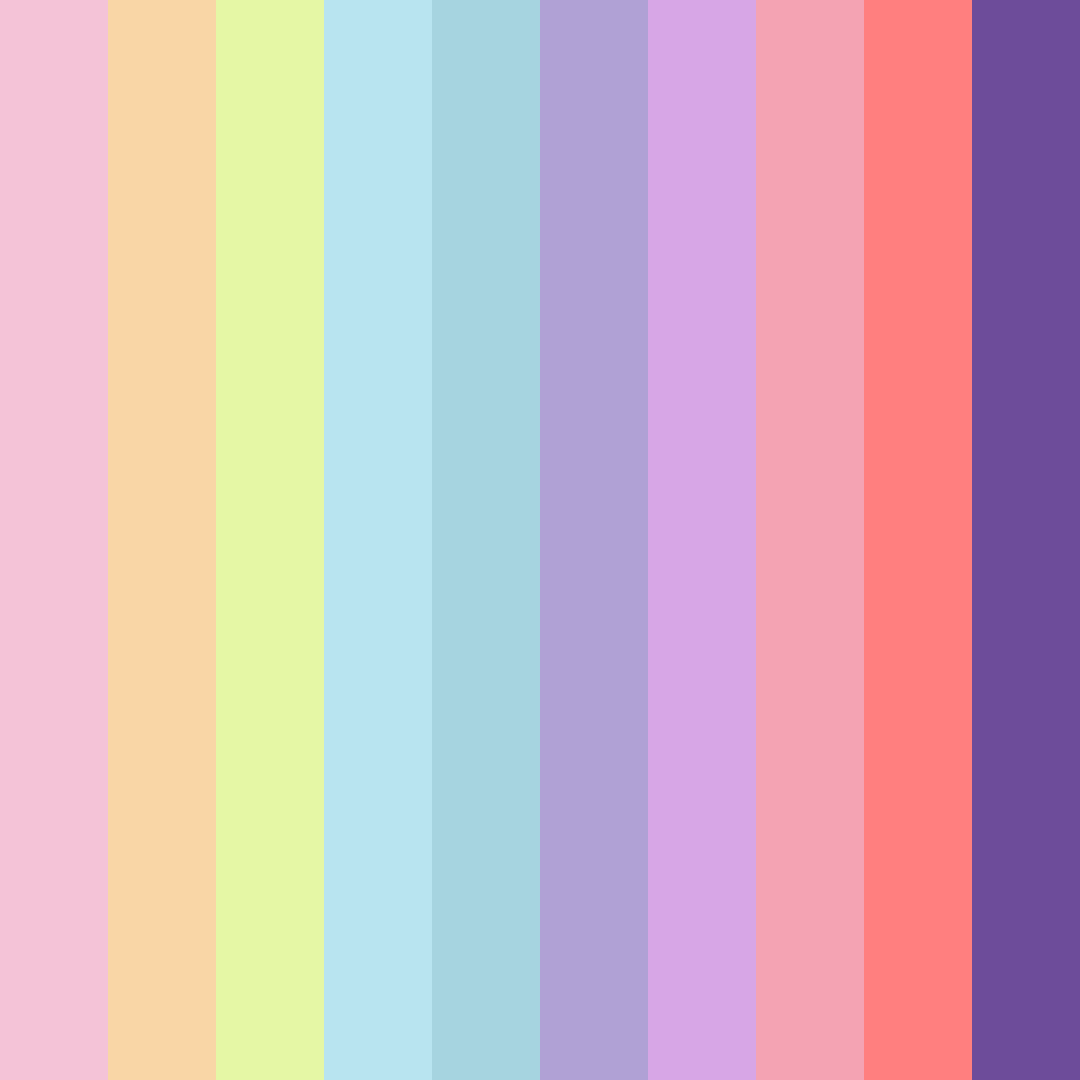 Download colorful pink color palette PNG image (square)