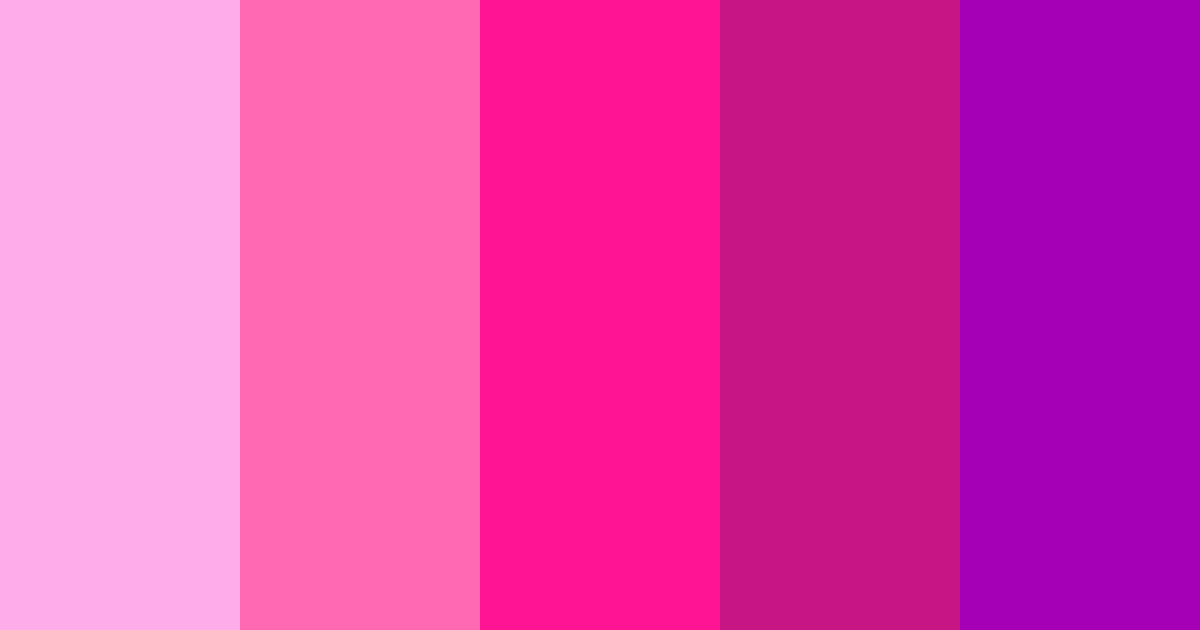 Download bright hot pink color palette PNG image (landscape)
