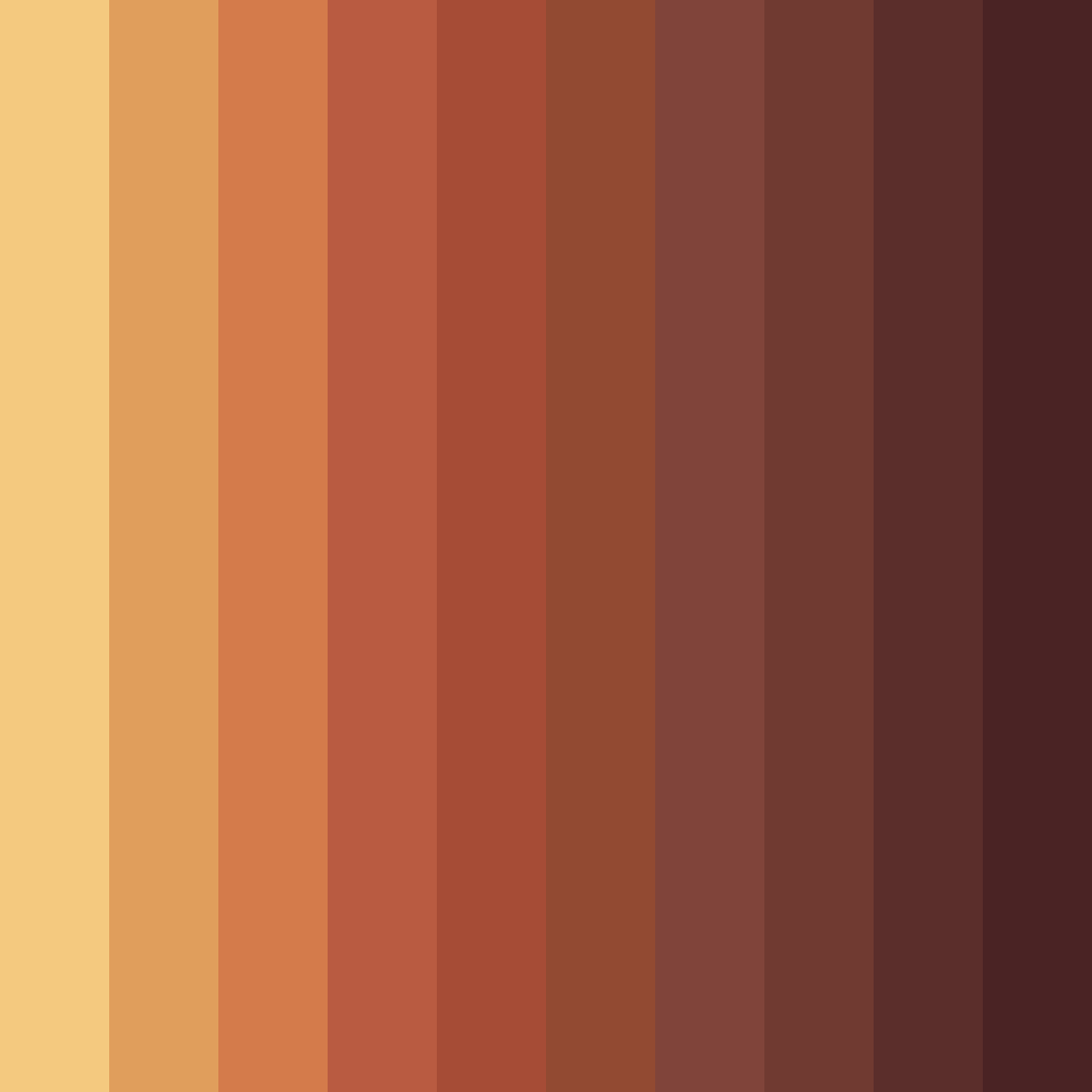 Download terracotta dreamscape color palette PNG image (square)