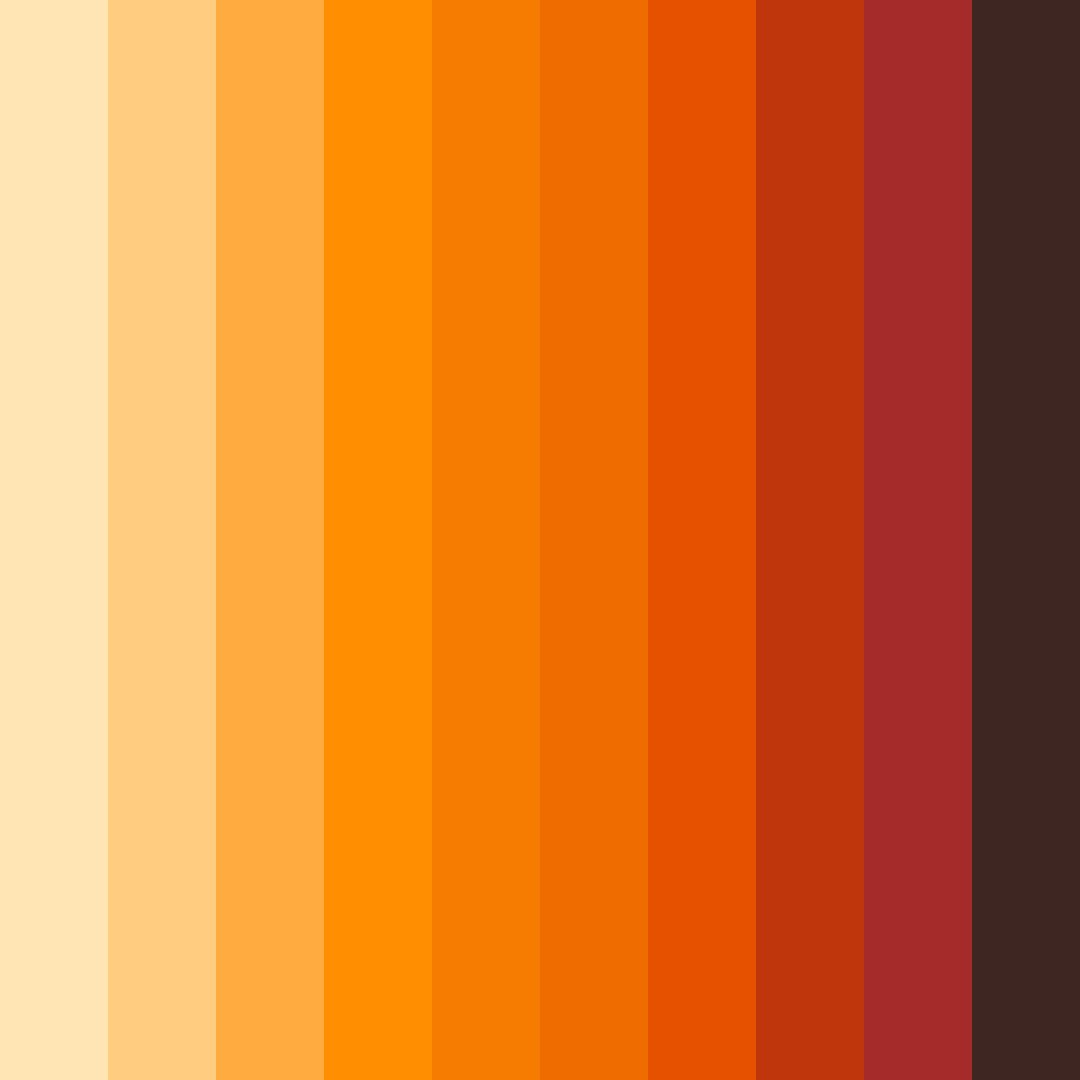 Download warm brown color palette PNG image (square)