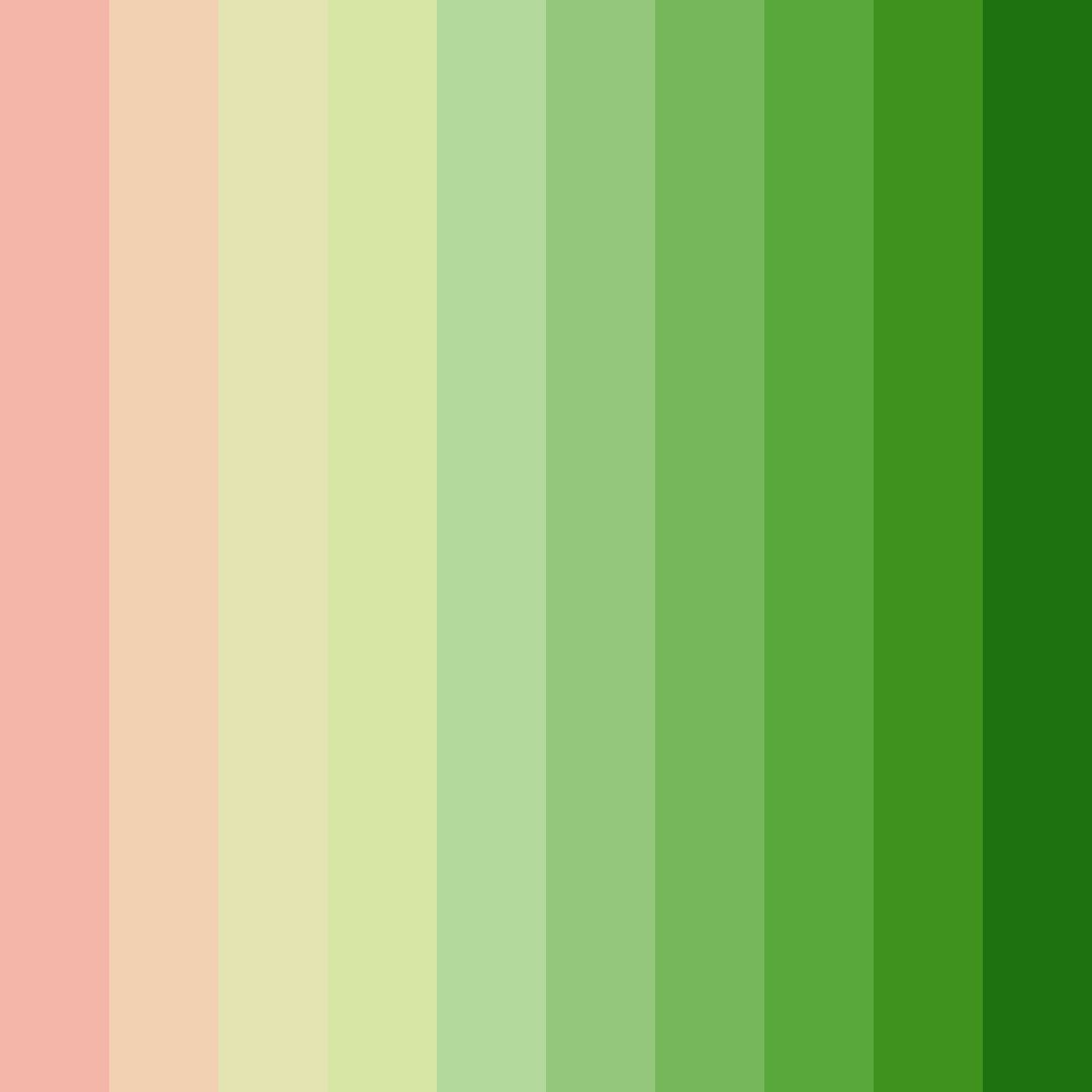 Download red to green dream color palette PNG image (square)