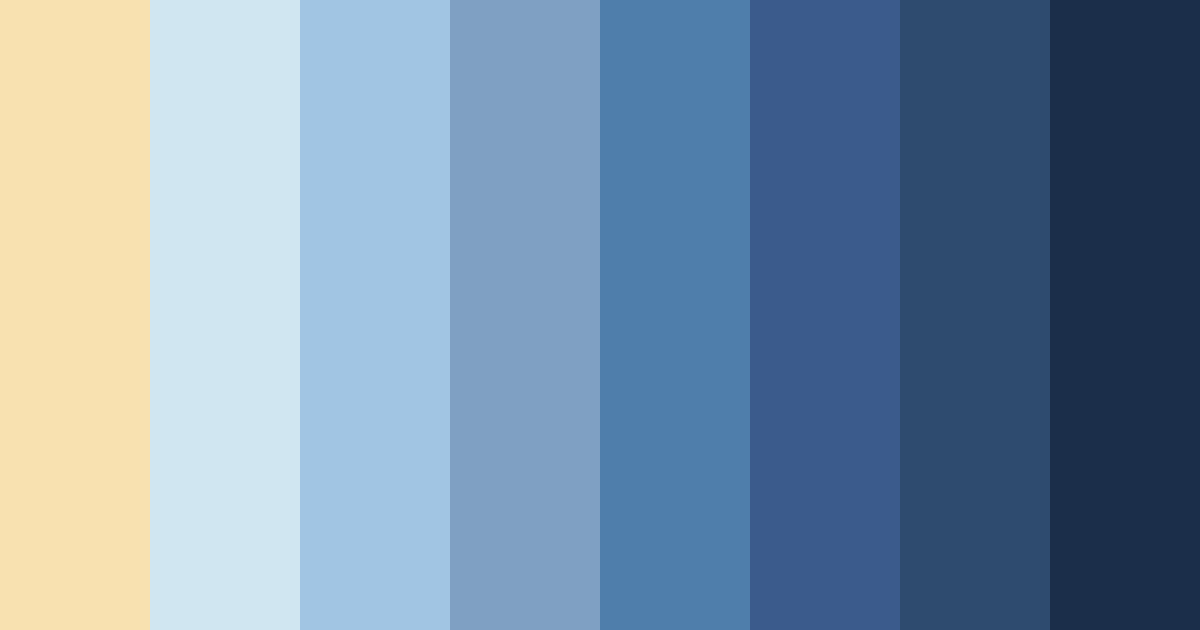 Download blue champagne color palette PNG image (landscape)