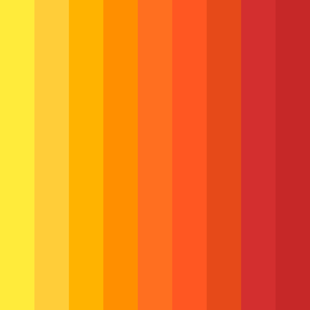 Download sunset blaze color palette PNG image (square)