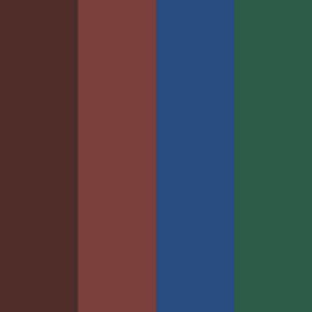 Download midnight forest elegance color palette PNG image (square)