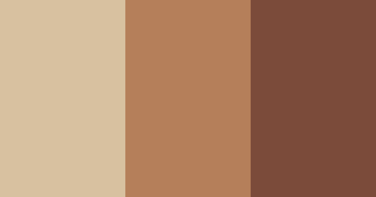 Download earthy brown tones color palette PNG image (landscape)
