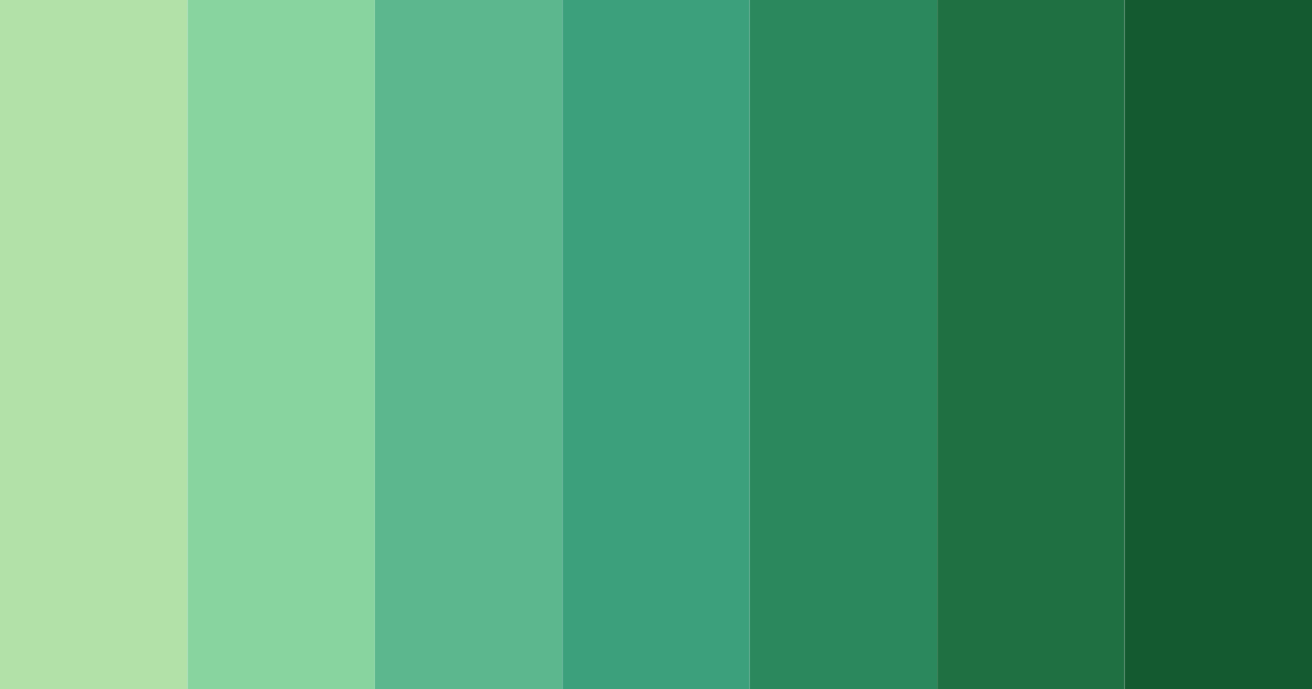 Download shades of verde color palette PNG image (landscape)